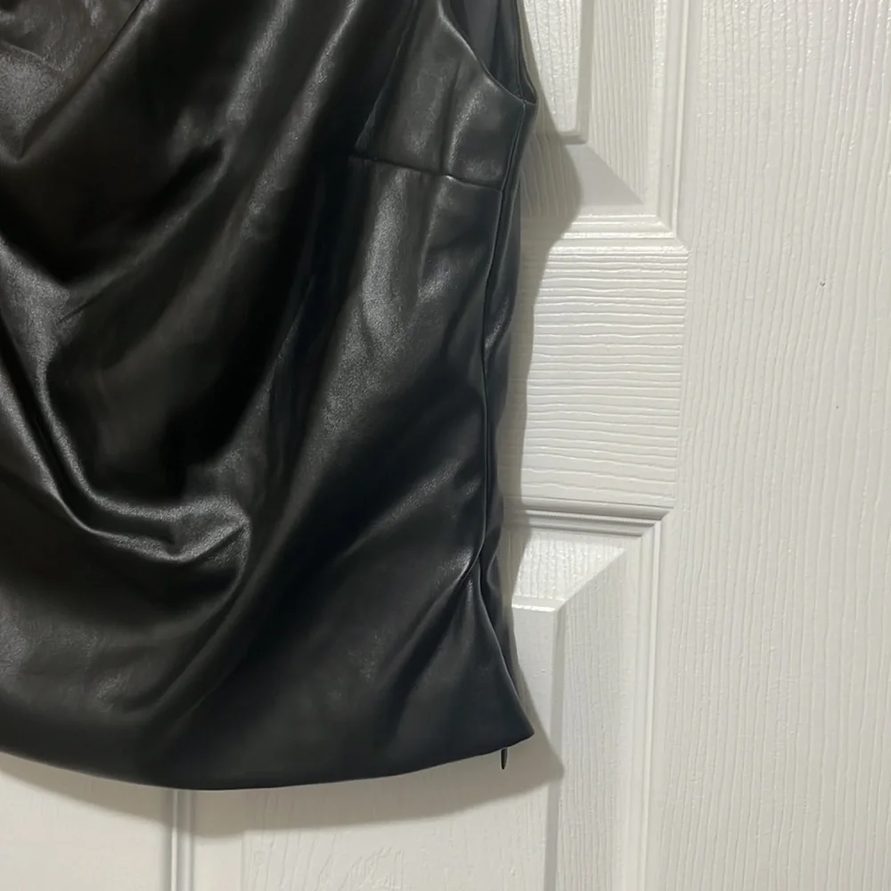 ๐ One shoulder Faux leather top๐ - Picture 3 of 3